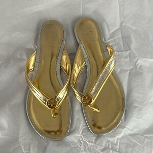 Gold Tory Burch sandals - size 9